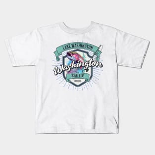 Lake Washington, Seattle - Rainbow Trout Kids T-Shirt